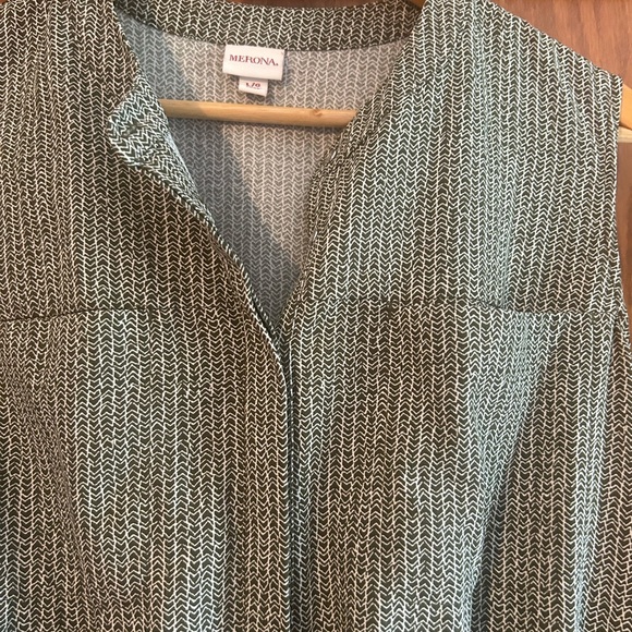 Merona Textured Black and Blue Mini Dress - Picture 3 of 7